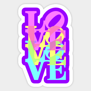 Stacked LOVE Sticker